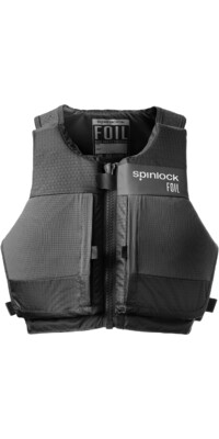 2024 Spinlock -Folie Front Zip 50n Schwimmhilfe Slfba - Schwarz